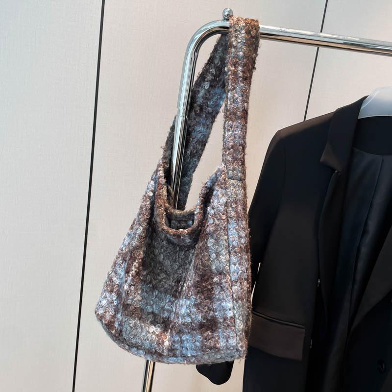 

Корейская плюшевая сумка на плечо в стиле ретро с леопардовым принтом, женская осенне-зимняя, для поездок на работу утром, большой вместимости, модная ромбовидная сумка-тоут синий