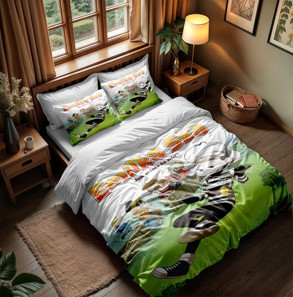 Emilka Sza Duvet Cover Set without sheet King Queen Double Full Twin Single Size Bed Linen Set