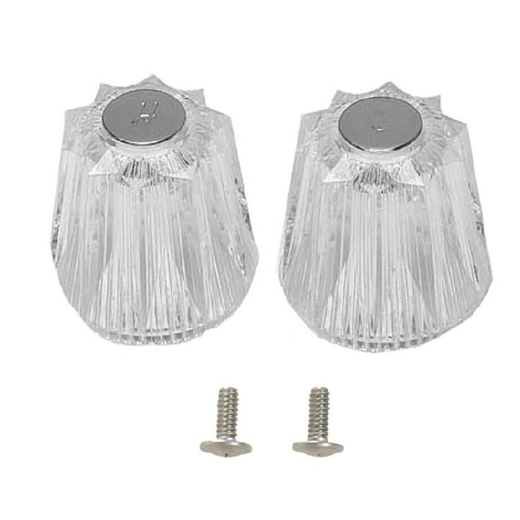 

2/3Pcs Hot And Cold Shower Knob Shower Faucet Handle Replacement Comfortable grip Shower Valves Knobs Bathroom Accessories