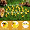 200/100/50 Stück Mini-Harz-Enten mit Sonnenbrille Niedliche winzige Harz-Enten Mikro-Figuren Spielzeug zur Dekoration DIY Puppenhaus Landschaftsdekoration
