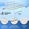 Air Fryer Rack for Dual Air Fryer Stainless Steel Food Dehydrator Rack Toast Rack Grill Air Fryer Accessories