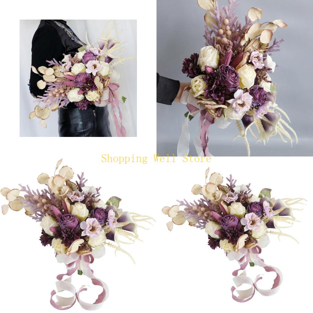 

KX4B Beautiful Silk Flower Arrangement Flower Bunch for Special Event Decors China Mainland