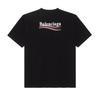 Balenciaga Czarny Polityczny Kampanijny Oversize T-shirt 'Czarny/Biały' 641655TKVJ11070