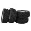 4 PCS 17 Short Course Truck Tires Easy To Install Strong Grip White Rim RC Model Car Tires for