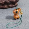 Rope Deer Car Key Chain Sandalwood Bag Pendant Mobile Phone Wood Key Chain Chinese Style Key Ring