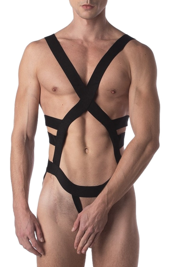 Harnais élastique ELON Noir - Barcode Berlin - Harnais Homme