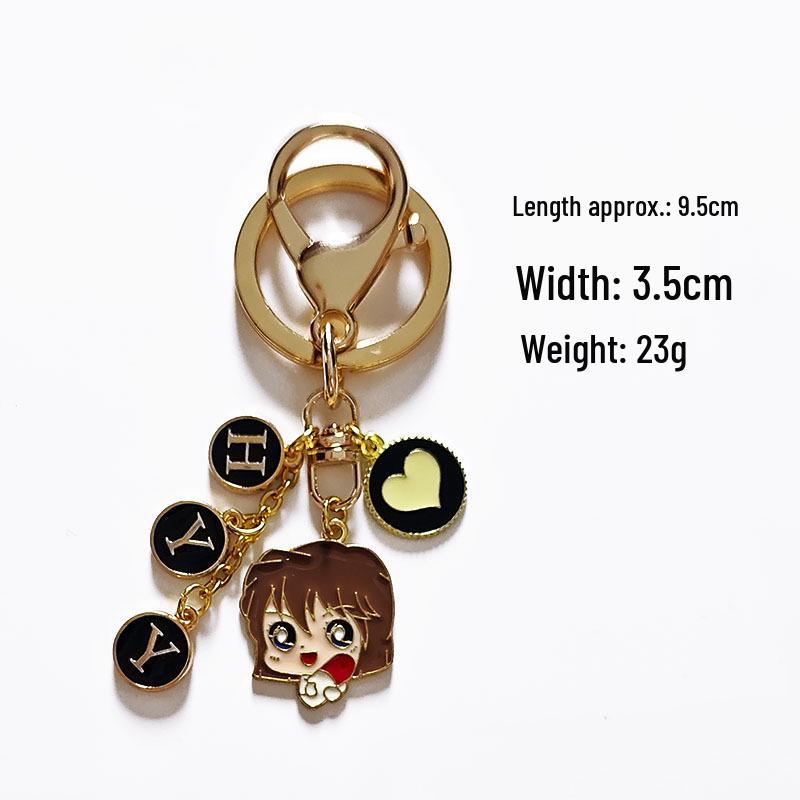 Conan Kid Anime Keychain Pendant - Handmade Cartoon Bag Accessory