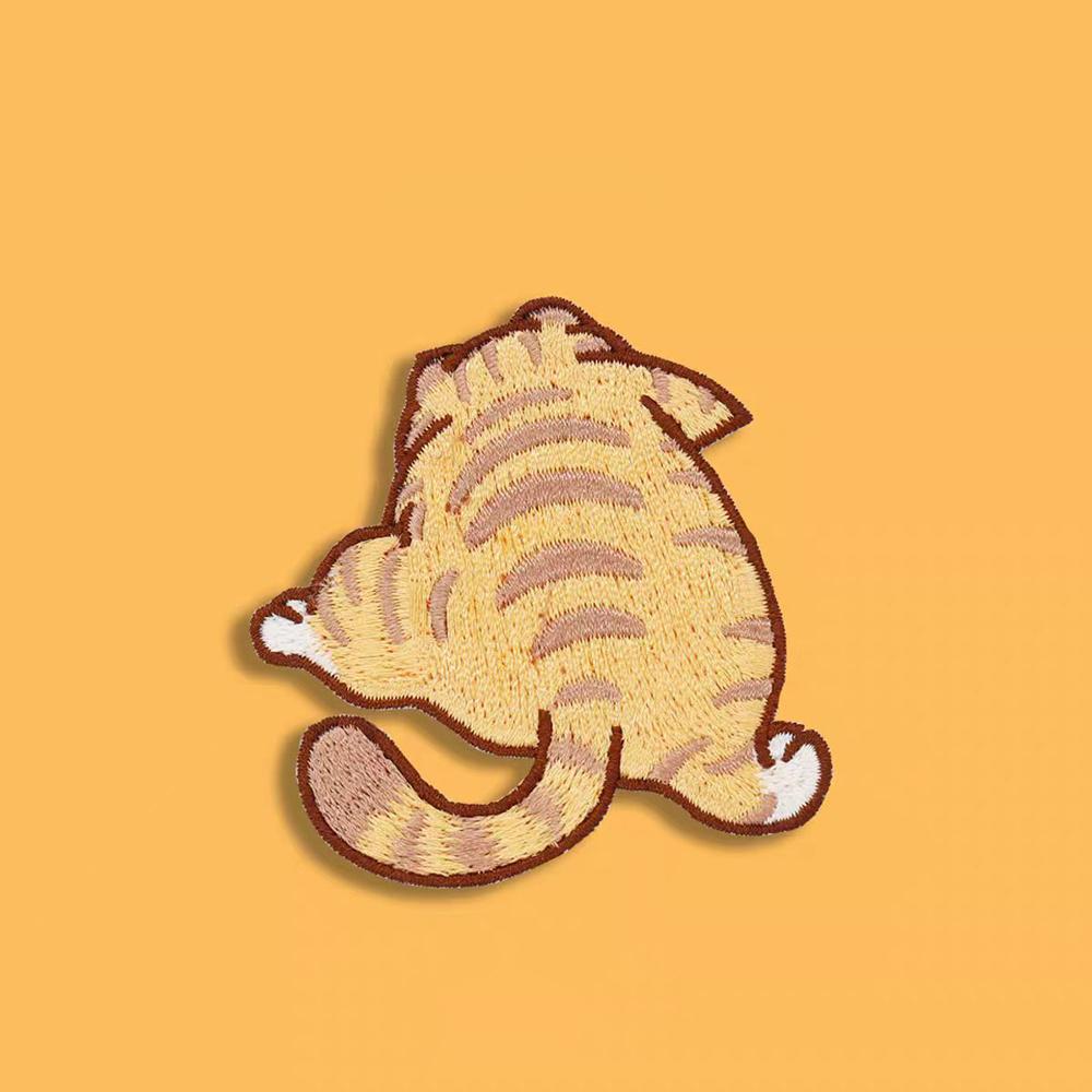 3Pcs/Set Cute Naughty Cat Embroideried Patches Animal Badge For Clothing DIY Decoration Applique