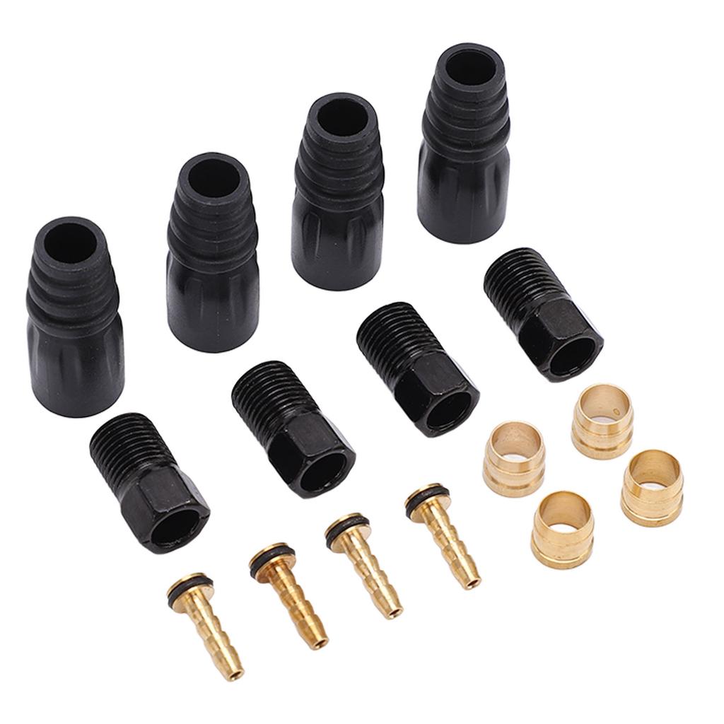 Disc Brake Cable Hose Set Rustproof High Hardness Brake Hose Olive Plastic Copper Portable for 5.4mm Hydraulic Brake Hose