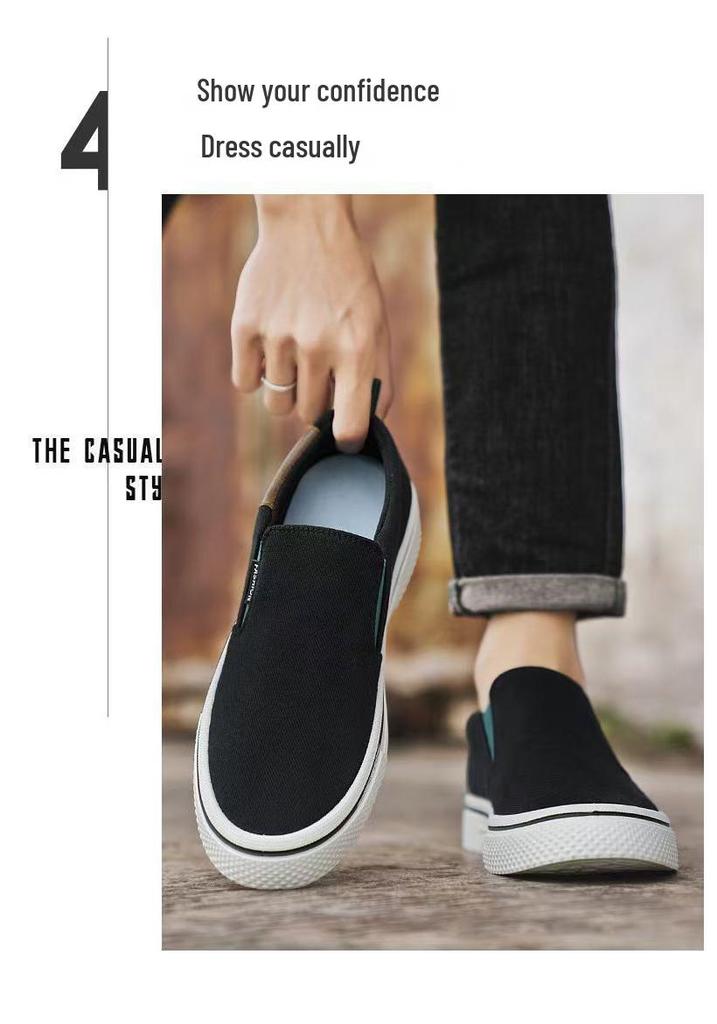 2026 Men's Summer Soft Sole Breathable Canvas Slip-On Shoes