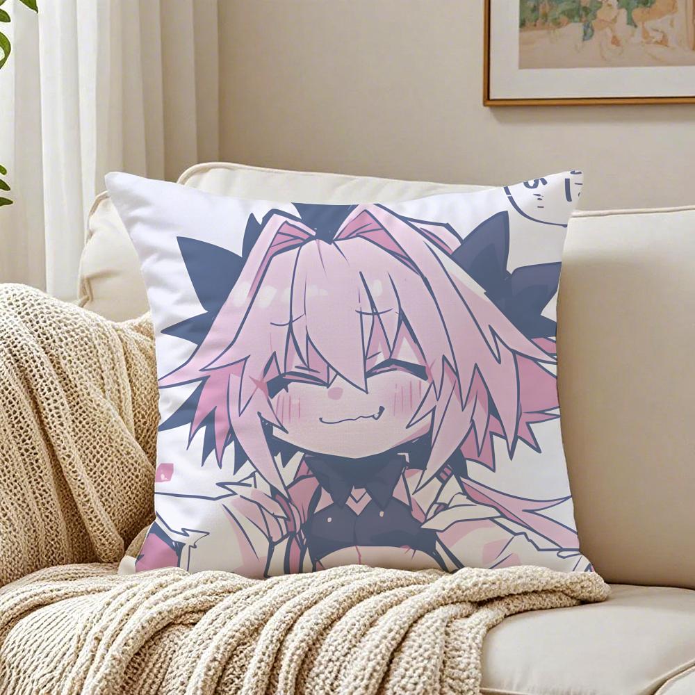 anime eccentric FFate AApocrypha AAstolfo Cushion Cover Pillowcase Antidustmite living Room Sofa Decor Cushion Room