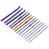 14pcs Crochet Hooks Ergonomic Handle Lightweight Durable Knitting Supplies for Mothers Girls