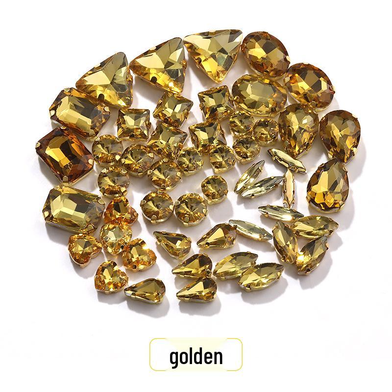 Ručně šité smíšené drápkové křišťálové skleněné kamínky pro svatební šaty a doplňky k náramkům