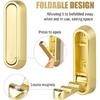 4PCS Metal Foldable Wall Hooks, Folding Wall Foldable Coat Hooks for Hanging