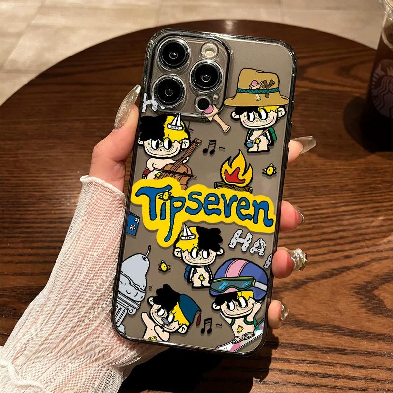 Cute Chick Travel Cartoon Clear Phone Case for iPhone 15 14 13 12 Funny Cartoon Protective Cover iPhone 13 PRO MAX чёрный