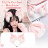 Bandeau Oreilles Réglables - Accessoire de Cheveux Costume Pelucheux pour Fête d'Halloween Jeu de Rôle