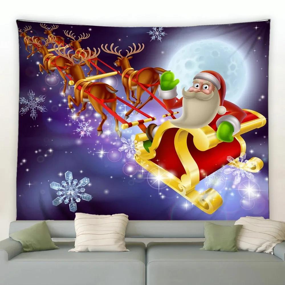Christmas Luxury Tapestry Bedroom Living Room Home Christmas Decoration