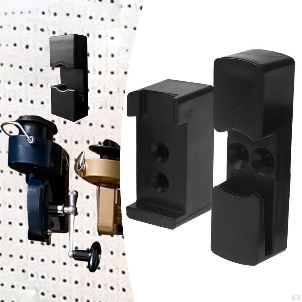 Fishing Reel Holder Display Stand Efficient Wall Mounted Home Garage Organization Accessories
