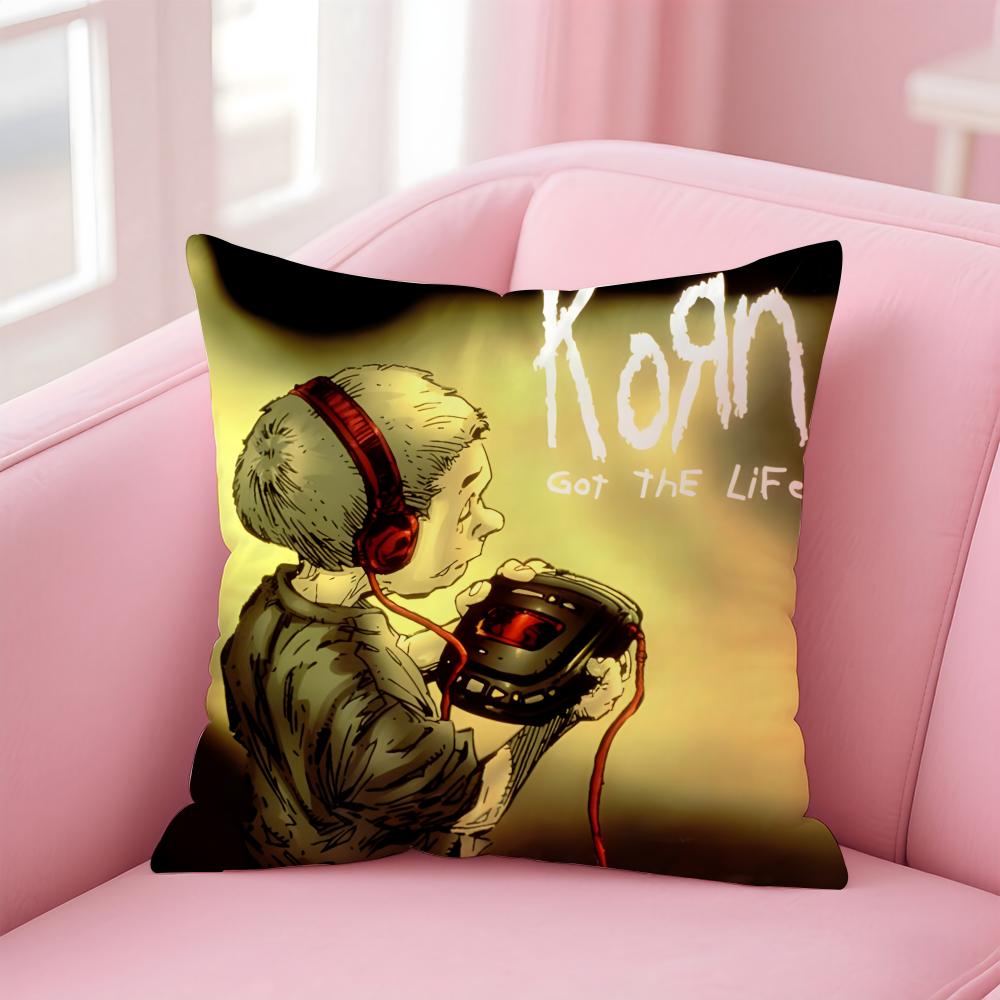 K-Korns Hot Band Cushion Cover Comfortable Reversible Pillow Cover Ideal For Car Sofa Bedroom & Beyond