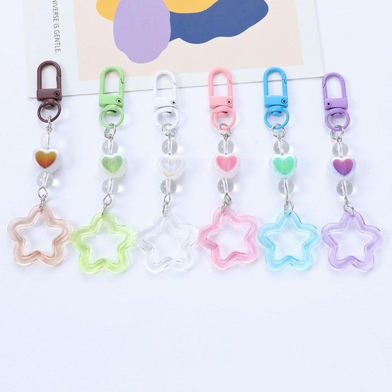 Eye catching Heart Key Chain Pendant Cute Key Rings for Phones Cute Jewelry