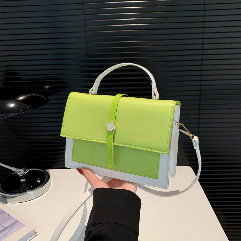 Fashionable Candy Color Pu Shoulder Bag Trendy Street Style Small Crossbody Bag