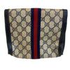 GUCCI Vintage Old Gucci Vanity Cosmetics Pouch Business Bag GG pattern sherry line PVC Clutch bag black PVC Used