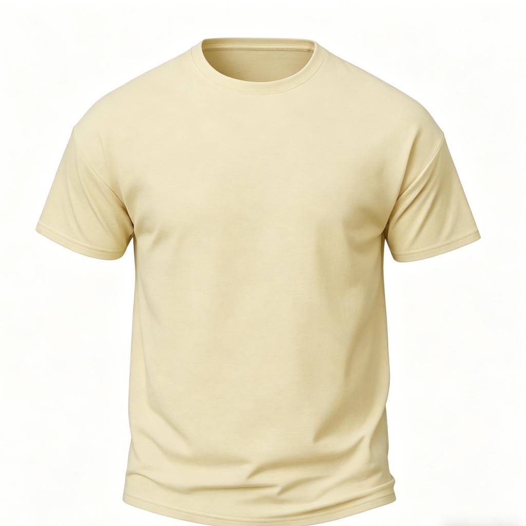 Men's Summer Basic Solid Color Short Sleeve! Heavyweight Cotton Loose Crewneck T-Shirt, Multi-Color Versatile Base Layer Casual Top