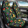 Car Seat Covers Full Set Waterproof Abstract Digital Print Airbag Compatible Front Rear Seat Cushions Stylish Vehicle Interior Decor