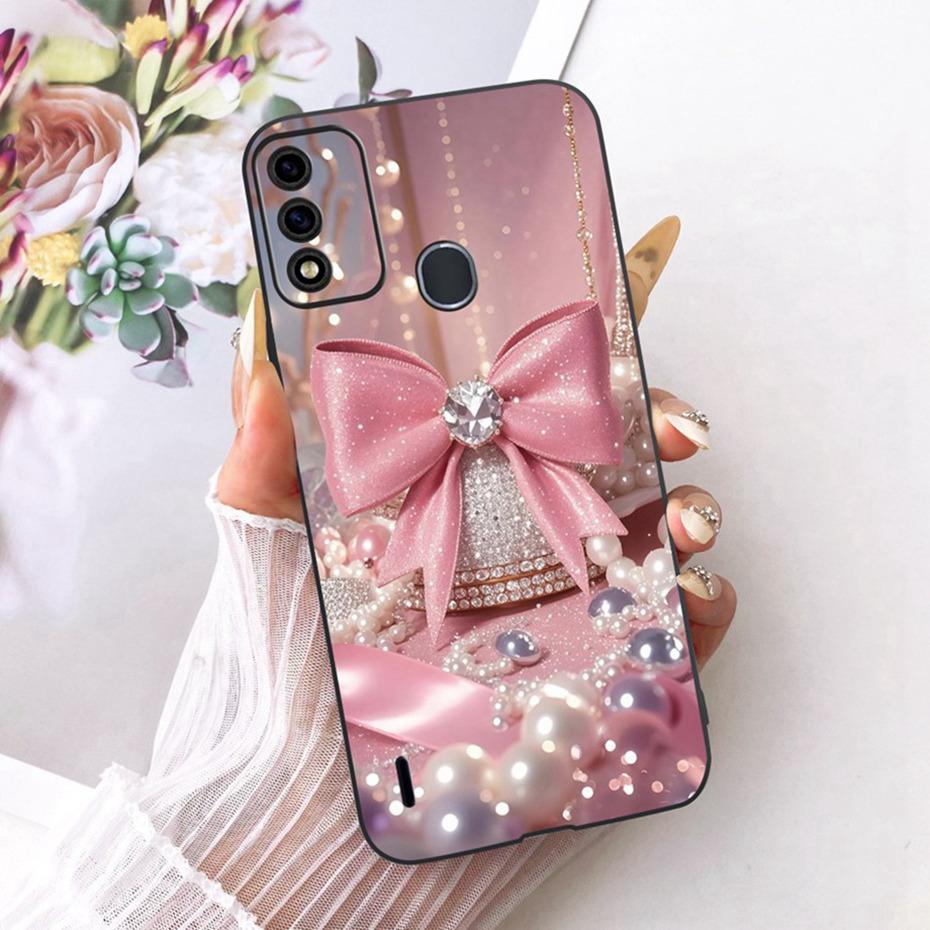 Cute Printing Phone Case For ITEL A48 Soft Black Silicone TPU Cases For Itel A48 Covers Bumpers