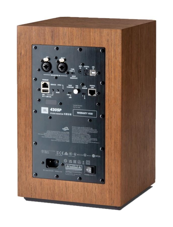 JBL 4305P Valnøtt Aktive monitorer 2 x 150 W, DAC, strømming, MQA, BT, AirPlay + STATIV GRATIS, JBL by HARMAN