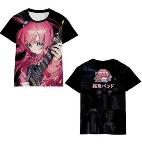 Anime Boqi Rock T-Shirt 3D-Druck Herren-T-Shirt Mode Streetwear Pfadfinder T-Shirt für Kinder