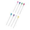 400pcs Teardrop Colored Pearl Head Corsage Pins Straight Sewing Pins  For Flower Decorations
