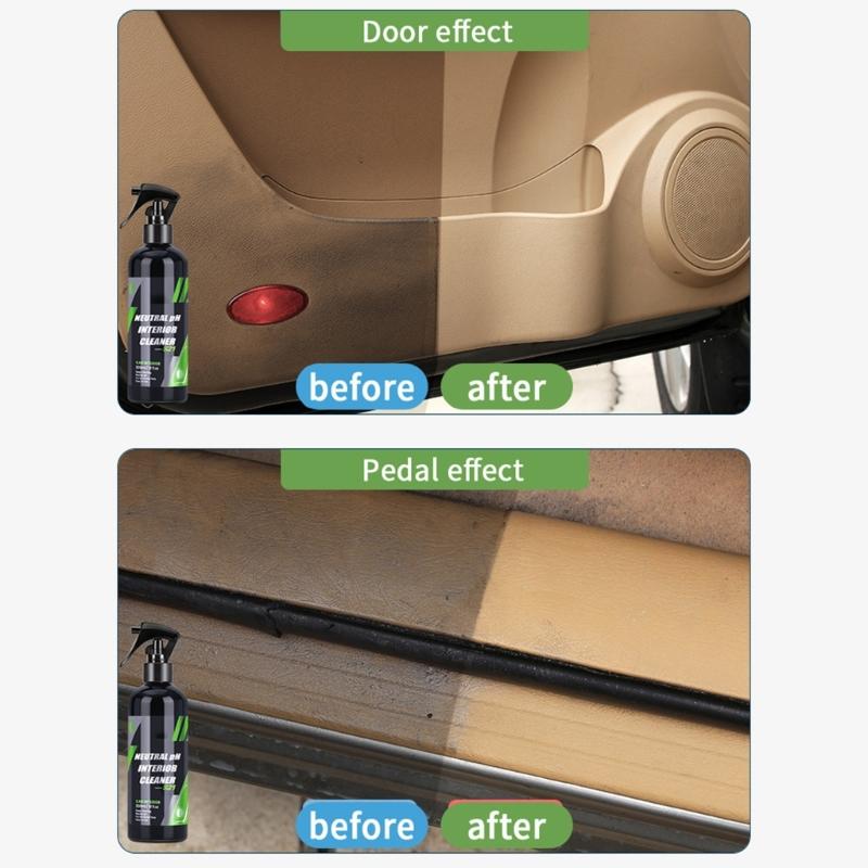 50/100/300ml Car Coating Agent Leather Flannel Cleaning Agent Car Interior Cleaner Multifunctional Auto Detailing Agent
