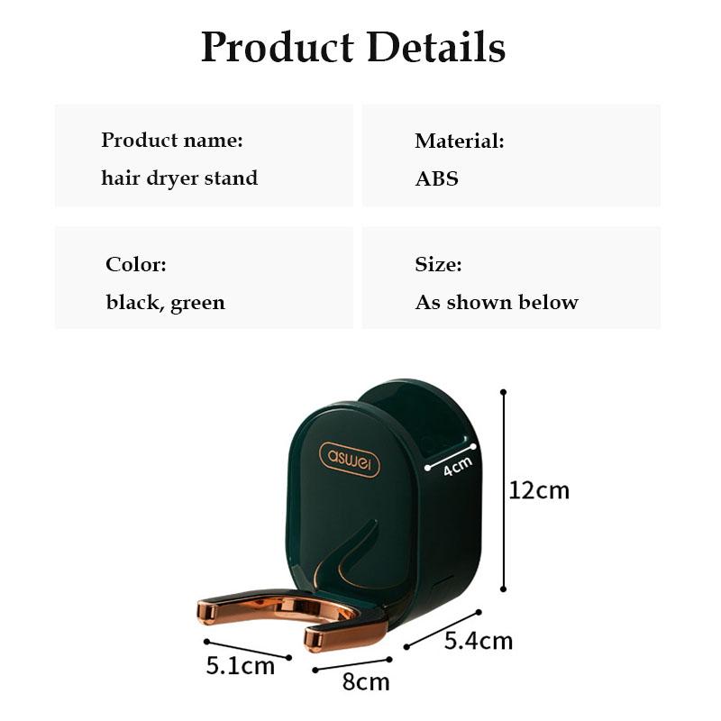 Wall Mounted Hair Dryer Holder Hair Brush Shelves Storage Holder Dyson Hair Dryer Rack With Comb Storage Box Bathroom Shelf