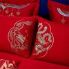 Grace Dragon & Phoenix Embroidered Cotton Bedding Set