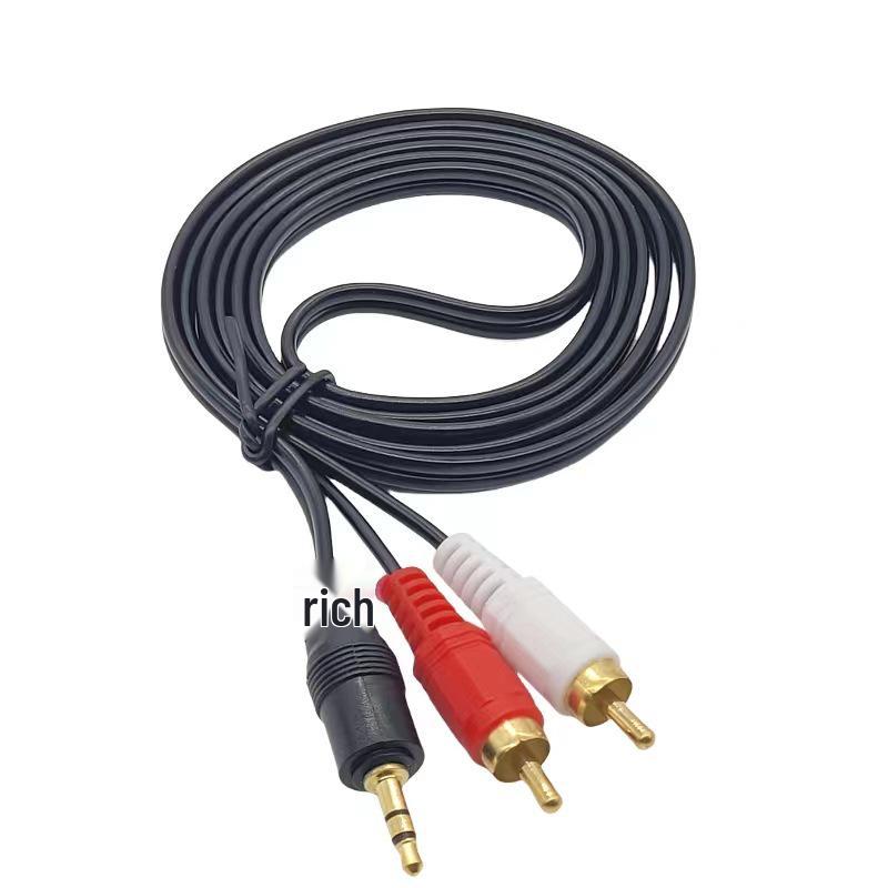 

3.5mm to Dual RCA Audio Cable: Connects Computer Speakers with 2RCA Outputs 1.5m