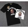 T-shirt a maniche corte con stampa di scimmia a cartoni animati per adolescenti, abbigliamento casual