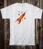 Retro Novelty Tee T Shirt Vintage Mid Century Art Atomic Rocket Ship #4 Unisex T-Shirt
