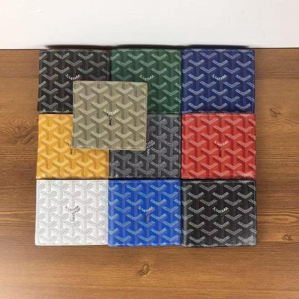 Goya Dogtooth Unisex Leather Wallet & Matching Bag Set - New Style, Convertible Carry-On with Unique Print