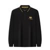 Men's Long Sleeve Embroidered Polo Shirt - Autumn/Winter Collection for Young and Middle-Aged