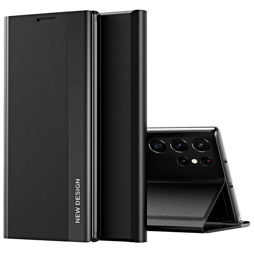 For Samsung Galaxy S25 Ultra Case Anti-Drop Leather Phone Cover with Stand AVE
