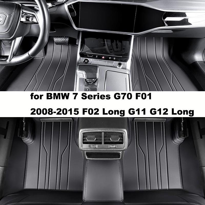 Customized Full Coverage Car Floor Mat for BMW 7 Series G70 F01 2008-2015 F02 Long G11 G12 Long Interior Accessories Carpet