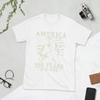 Abraham Lincoln Playing Guitar 4th July 250th Anniversary Unisex T Shirt Vintage Tees Short Sleeve TShirts Pure Cotton Clothing