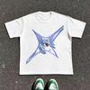 2026 Sommer Neuankunft_ Evangelion Muster Street Style Print Kurzarm T-Shirt Hip Hop Streetwear Top Y2K Gothic Baumwolle Oversized T-Shirts