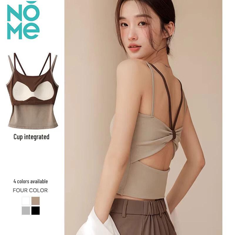 NOMe Women s Color-Block Padded Layered Camisole Tank Top S