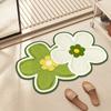 Small Fresh Flowers Diatom Mud Mat Home Bathroom Cute Flower Non-slip Mat Bathroom Absorbent Quick Drying Mat