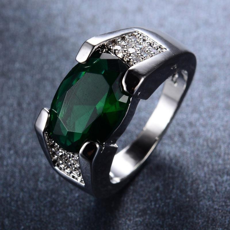 INS ring women's European and American jewelry micro-inlaid color zirconium gemstone creative jewelry accessories women