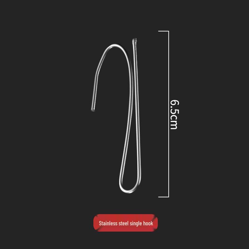 Haczyki i akcesoria do zasłon ze stali nierdzewnej – haczyki czterozębne w kształcie litery S, klipsy do tkanin, klamry i kółka