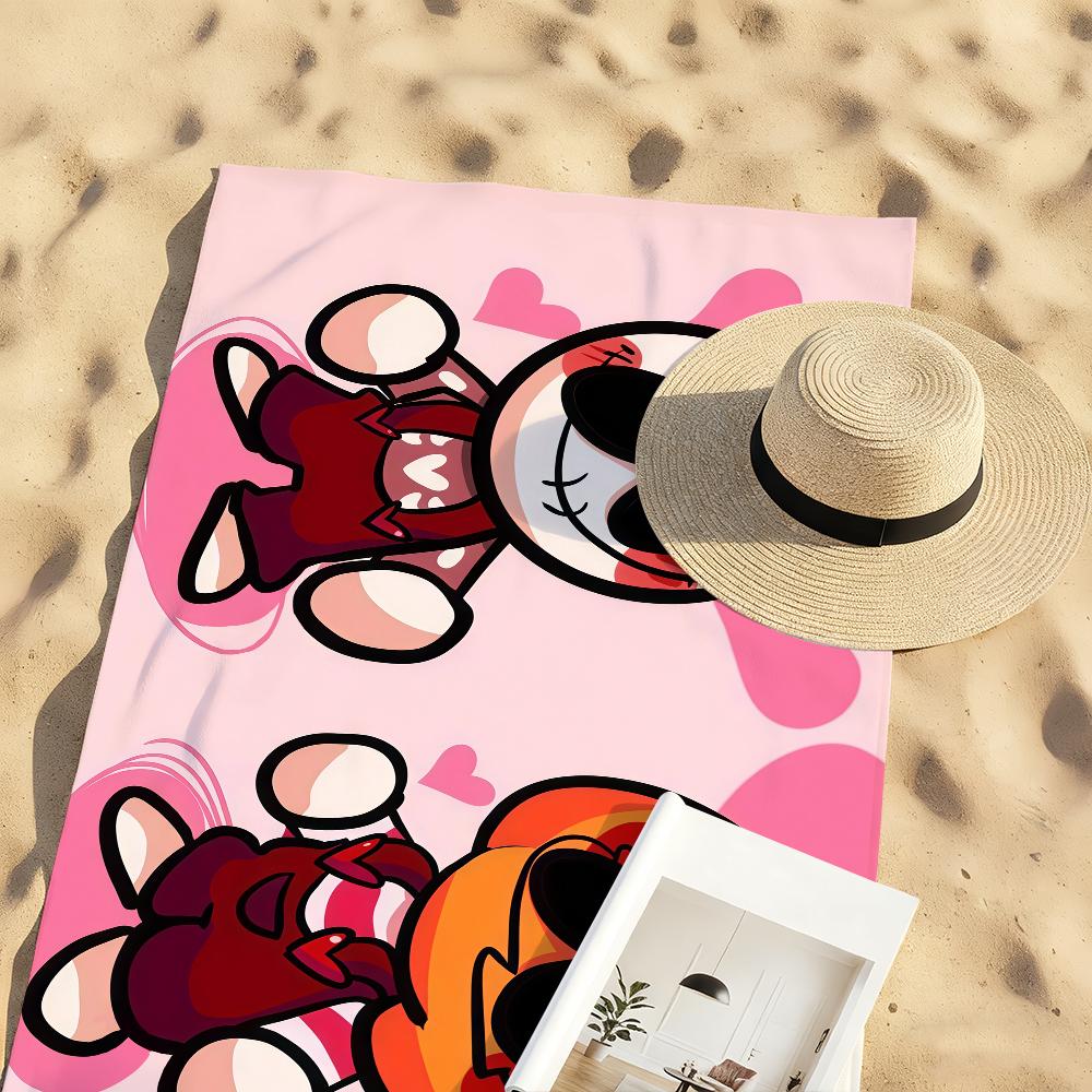 S-Spooky M-Month cute Pump Halloween Towel Quick Drying Beach Towels Are Suitable For Swimming Pools Camping Yoga And The Gym