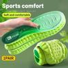 1Pair Sport Insoles PU High Stretch Shock Resistant Antibacterial Anti-odorant Breathable Insoles Comfortable for Shoes Cushion